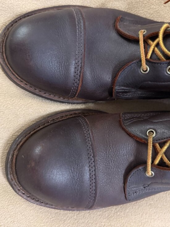 MEN\'S ALLEN EDMONDS BROWN LEATHER BOOTS SIZE 12D main image 7